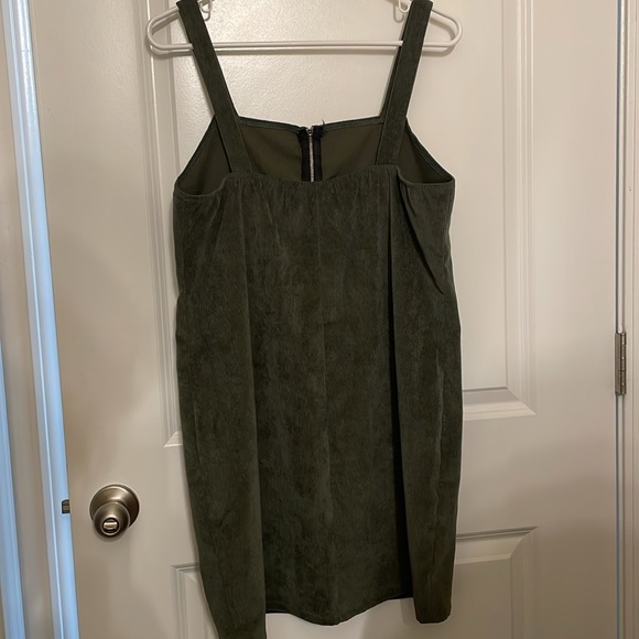 Popular Basics Hunter Green Zip-up Dress - Picture 3 of 3